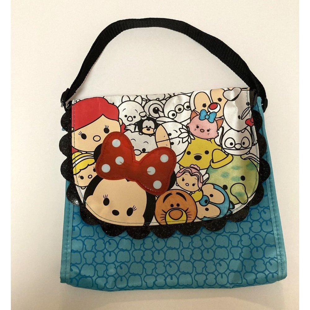 Disney Tsum Tsum Small Vinyl Tote Purse For Girls Women
